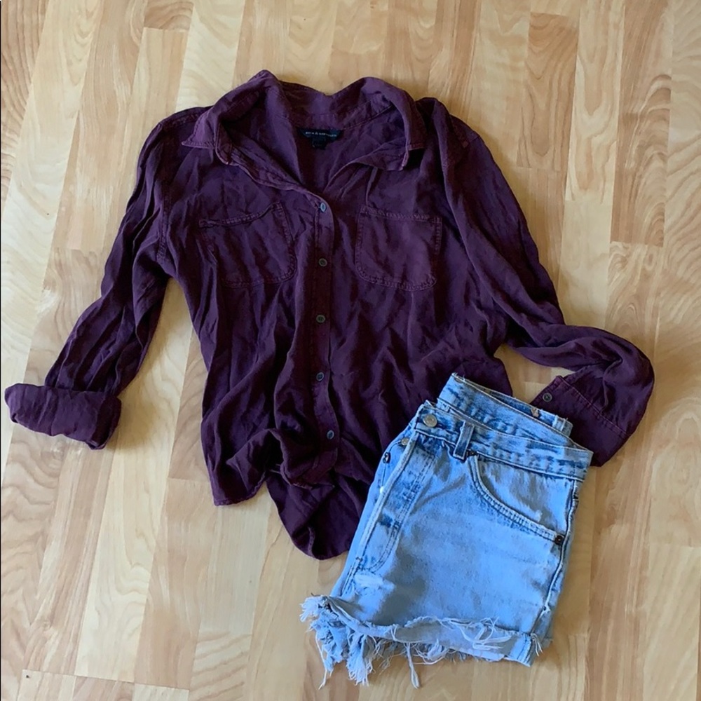 Maroon flannel